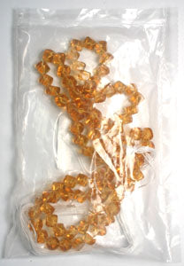 Glass Bead Cubes 8mm With Diagonal Hole Strung