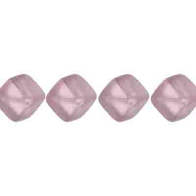 Glass Bead Cubes 8mm With Diagonal Hole Strung