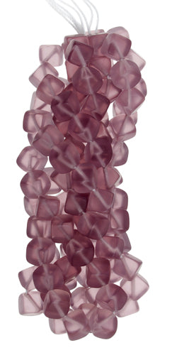 Glass Bead Cubes 8mm With Diagonal Hole Strung