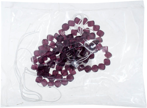 Glass Bead Cubes 8mm With Diagonal Hole Strung