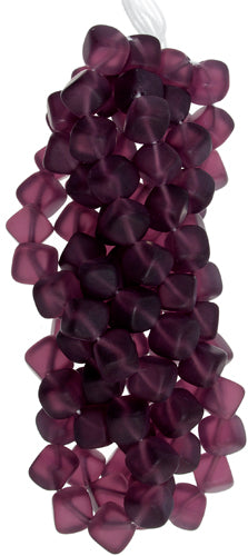 Glass Bead Cubes 8mm With Diagonal Hole Strung