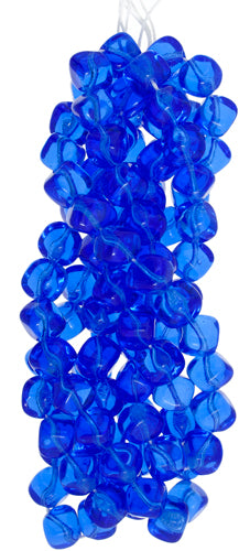 Glass Bead Cubes 8mm With Diagonal Hole Strung