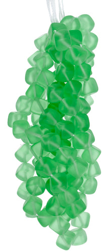 Glass Bead Cubes 8mm With Diagonal Hole Strung