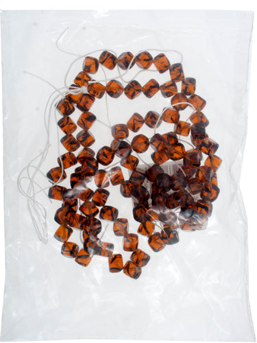 Glass Bead Cubes 8mm With Diagonal Hole Strung