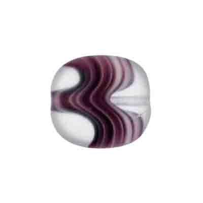 Glass Square Discs 17x16mm Purple Agate/Matt Strung