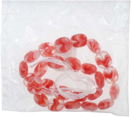 Glass Square Discs 17x16mm Red Agate/Matt Strung