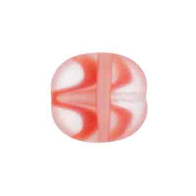 Glass Square Discs 17x16mm Red Agate/Matt Strung