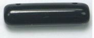 Glass 2-Hole Spacer Bar 7x25mm Black Strung