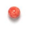 Glass Bead Round 8mm Light Coral Matrix Strung