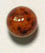 Glass Bead Round 8mm Amber Matrix Strung