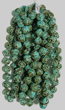 Glass Bead Nuggets Opaque Strung