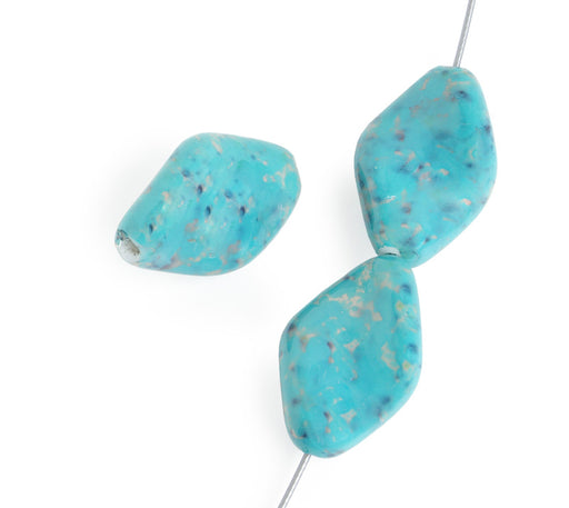 Glass Bead 19x13mm Baroque Strung