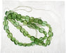 Glass Bead Smooth Nugget 10x12 Transparent Strung