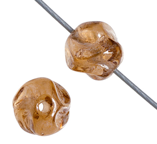 Glass Bead Round Fancy 6mm Luster Strung