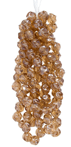 Glass Bead Round Fancy 6mm Luster Strung