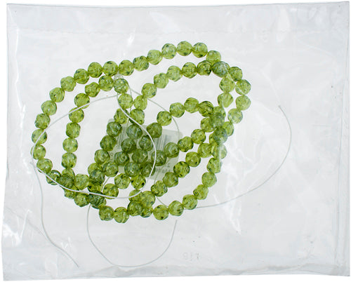 Glass Bead Round Fancy 6mm Luster Strung