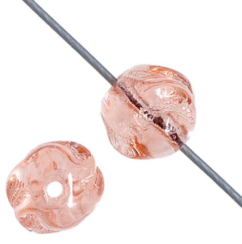 Glass Bead Round Fancy 6mm Luster Strung