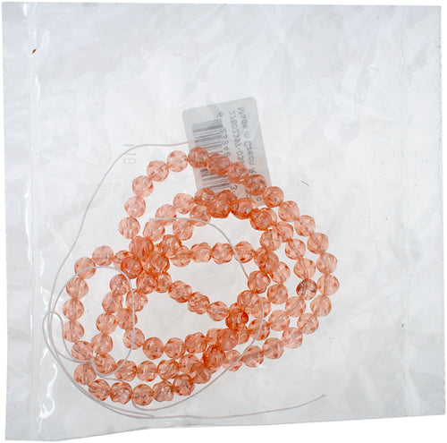 Glass Bead Round Fancy 6mm Luster Strung