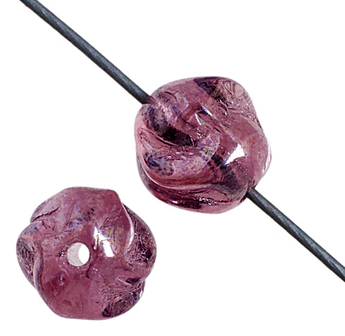 Glass Bead Round Fancy 6mm Luster Strung