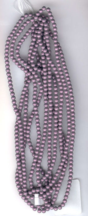 Glass Round Beads Metallic 