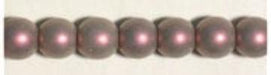 Glass Round Beads Metallic 