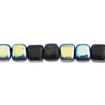 Glass Bead Cubes 5.5x5mm Strung