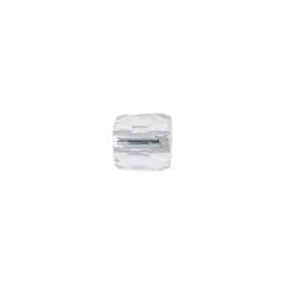Glass Bead Ornela Cut 7/7mm Crystal Silver lined - Strung