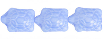 Glass Bead Turtle 20x8mm Periwinkle Strung