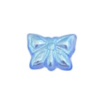 Glass Bead Butterfly 15x12mm with Top Hole Aurora Borealis
