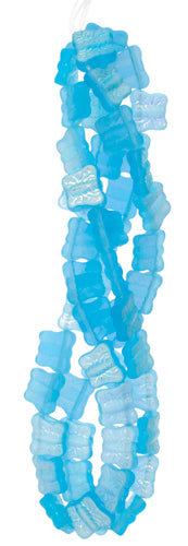 Glass Bead Butterfly 12mm Matte AB with Side Hole