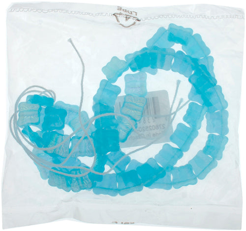 Glass Bead Butterfly 12mm Matte AB with Side Hole