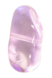 Glass Potato Shape Bead 10x18 Crystal Coated Strung