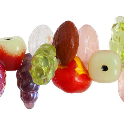 Glass Beads Tutti-Frutti Strung Fruits