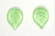 Glass Leaves 18x13mm Strung