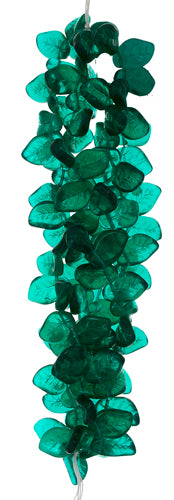 Glass Leaves 9x14mm Strung