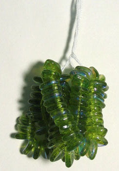Glass Leaves 9mm Strung
