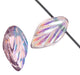 Glass Bead Leaf 11x7mm Strung