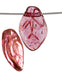 Glass Bead Leaf 12x7mm Strung