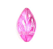 Glass Bead Leaf 11x7mm Strung