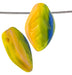 Glass Bead Leaf 12x7mm Strung