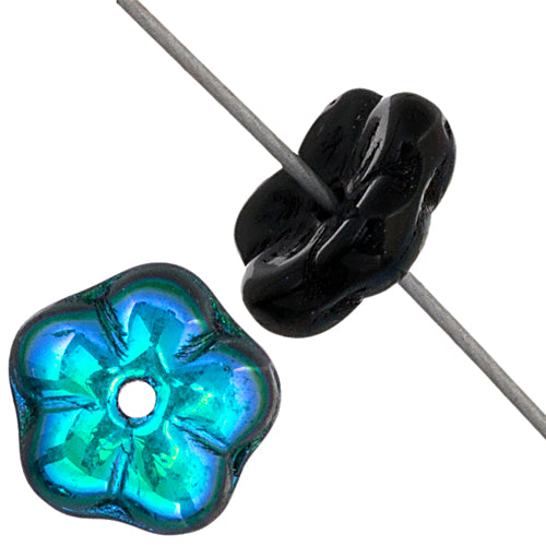 Glass Bead Flower 8mm Strung