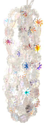 Glass Daisy 9mm Strung Bead Aurora Borealis