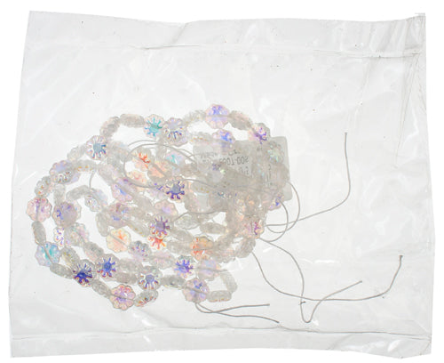 Glass Daisy 9mm Strung Bead Aurora Borealis