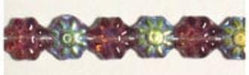 Glass Daisy 9mm Strung Bead Aurora Borealis