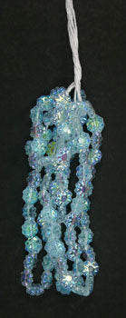 Glass Daisy 9mm Strung Bead Aurora Borealis