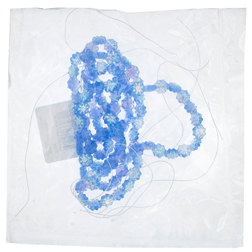 Glass Daisy 9mm Strung Bead Aurora Borealis