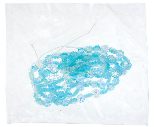 Glass Daisy 9mm Strung Bead Aurora Borealis