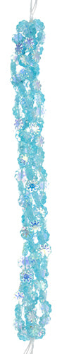 Glass Daisy 9mm Strung Bead Aurora Borealis
