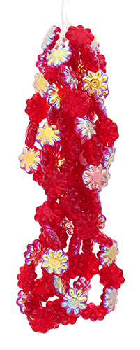 Glass Daisy 9mm Strung Bead Aurora Borealis