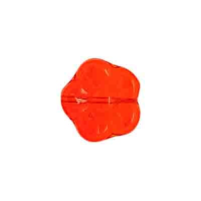 Glass Flower Bead 15mm Strung